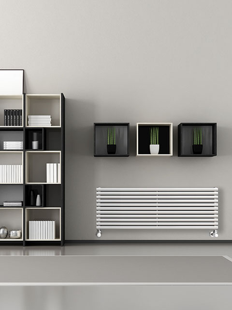 modern radiator, horisontel radiator, färgradiator