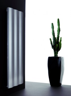 Aluminium radiator, vertikal radiator, vågformig radiator